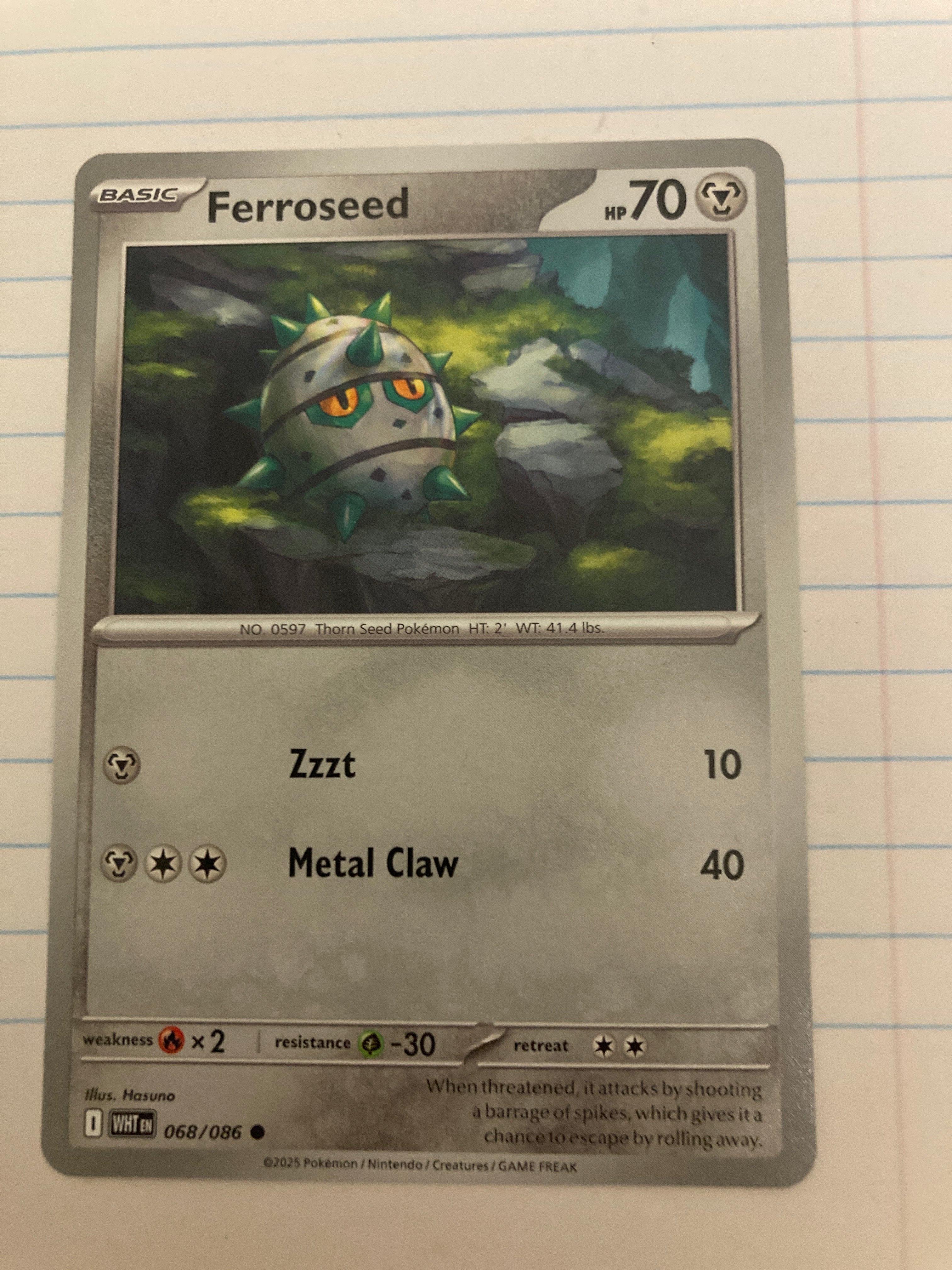 Ferroseed 068/086 Sv: White Flare Regular