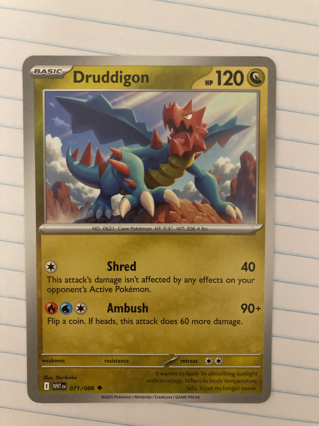 Druddigon 071/086 Sv: White Flare Regular
