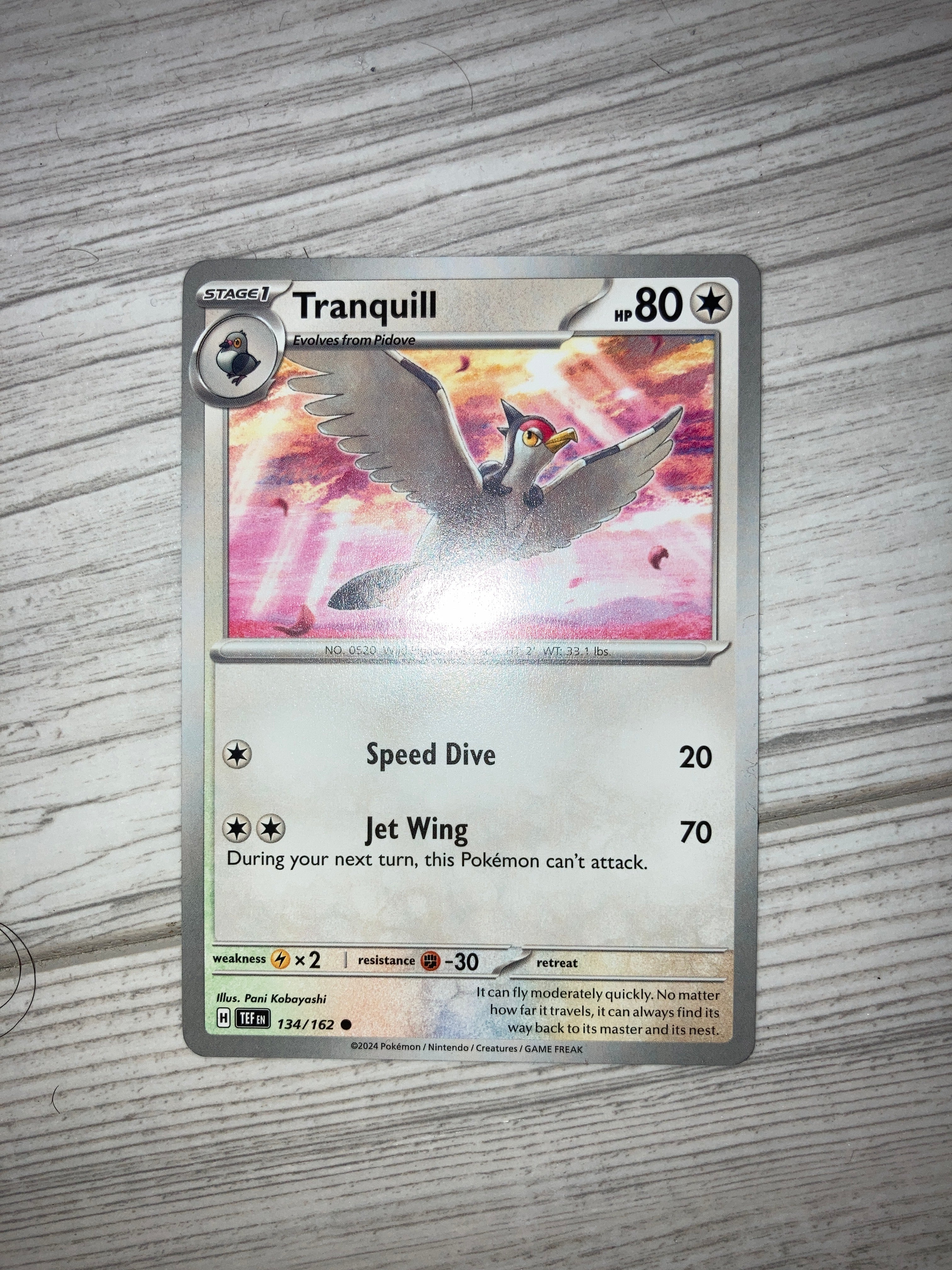 Tranquill White Flare EN 134/162 Common